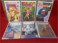 Lot of 6 Eclipse Cyber 7 Comic books