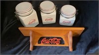 Coca-Cola Shelf & Canisters