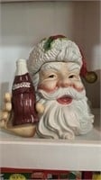 Coca-Cola Santa Head Cookie Jar