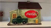 Coca-Cola Garage Cookie Jar