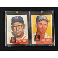 Two 1953 Topps Red Sox Cards