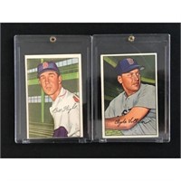 Two 1952 Bowman Red Sox Cards