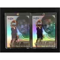 Two 1999 Flair Showcase Kobe Bryant Cards