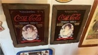 (2) Identical Framed Coca-Cola Prints