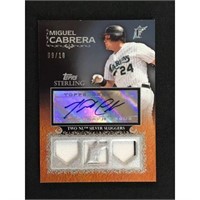2009 Topps Miguel Cabrera Auto Patch Card 9/10