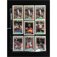 18 1992 Topps Basketball All-star Hof Cards