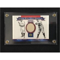 2002 Ud Honus Wagner/cy Young Game Used