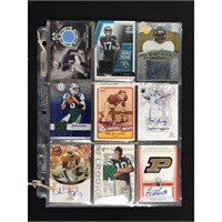 29 Football Auto Relic Cards