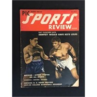 1949 Sports Review Magazine Joe Louis/dempsey