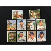 10 1950 Bowman Baseball Cards Mid Grade
