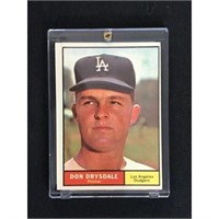 1961 Topps Don Drysdale Card Vgex