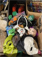 assorted halloween masks and others