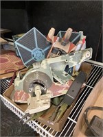 Original Star Wars plastic carriers and toys as is