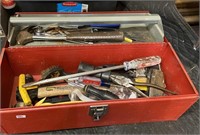tool box and assorted tools