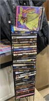 Movie DVDs 35+  (stand not included)
