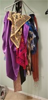 Group of scarves and belts