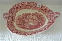 Mason's Cranberry Transferware Bowl