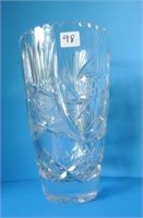 Pinwheel Crystal Vase