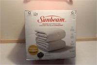 New Sunbeam Queen size heated mattress pad