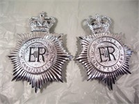 BRITISH POLICE HELMET PLATES