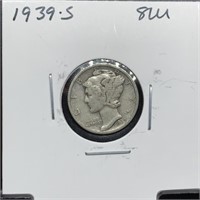 1939-S MERCURY SILVER DIME