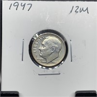 1947 ROOSEVELT SILVER DIME