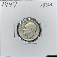 1947 ROOSEVELT SILVER DIME