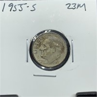 1955-S ROOSEVELT SILVER DIME