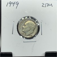 1949 ROOSEVELT SILVER DIME