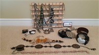Group lot of Ladies' Jewelry & Belts - MBR