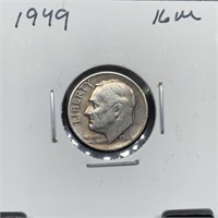 1949 ROOSEVELT SILVER DIME