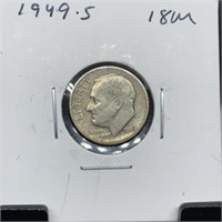 1949-S ROOSEVELT SILVER DIME