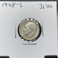 1948-S ROOSEVELT SILVER DIME