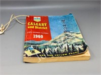 vintage 1960 Calgary phone book