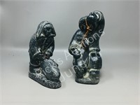 2- inuit theme sculptures