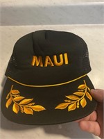 Vintage Maui Trucker Hat Black