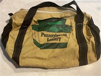 Vintage Pennsylvania Lottery Cash Duffel Bag