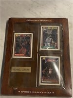 Vintage Michael Jordan Plaque with Cards