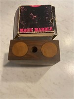 Vintage 1960s Wooden Marble Game Puzzle