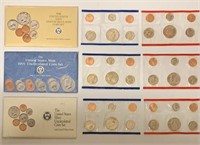 1990-91-92 U.S. Mint Coin Sets P&D