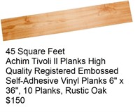New 45 Square Feet Achim Tivoli II Planks High Qua