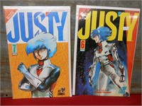 Vintage Pair of Viz Comics Justy