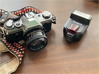 Vintage Canon AE-1 w/ Accessories