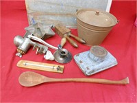 Antique Lot of Assorted Country Kitchen Items