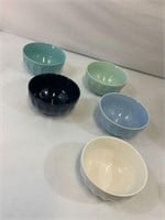 Sweese 106.002 Porcelain Fluted Bowl Set of 5