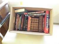 BOX OF BOOKS, CHILTONS, HOME REPAIR, GREAT THINKS