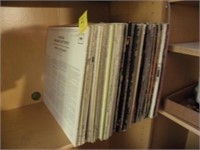 STACK OF VINYL RECORDS, MODDONA, TOOL, JOHN LENNON