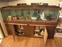 LARGE FISH TANK, SEVERAL EXTRAS