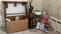 Table Lamps, Candles, Luggage Stand