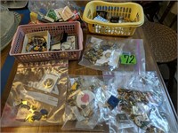 Collection Of Pins, Freemasons, Lions Club